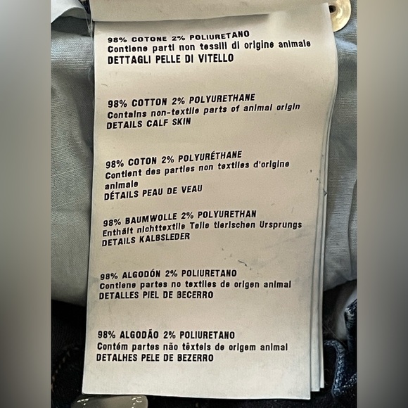 NWT Prada Dark Wash Low Rise Skinny Jeans BACK LOGO PATCH size 25 US 2 orig $875 - Picture 9 of 13